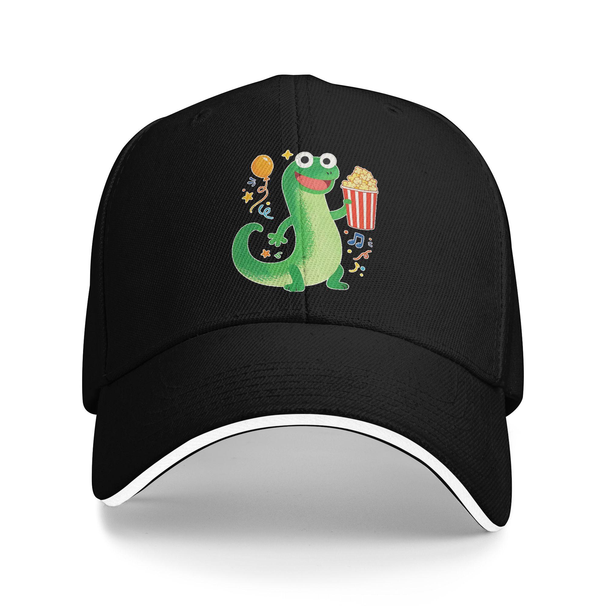 

Cute Green Tom Lizard Baseball Cap Casual Sandwich Caps for Men Women Adjustable Dad Hat Activities One Size чёрный