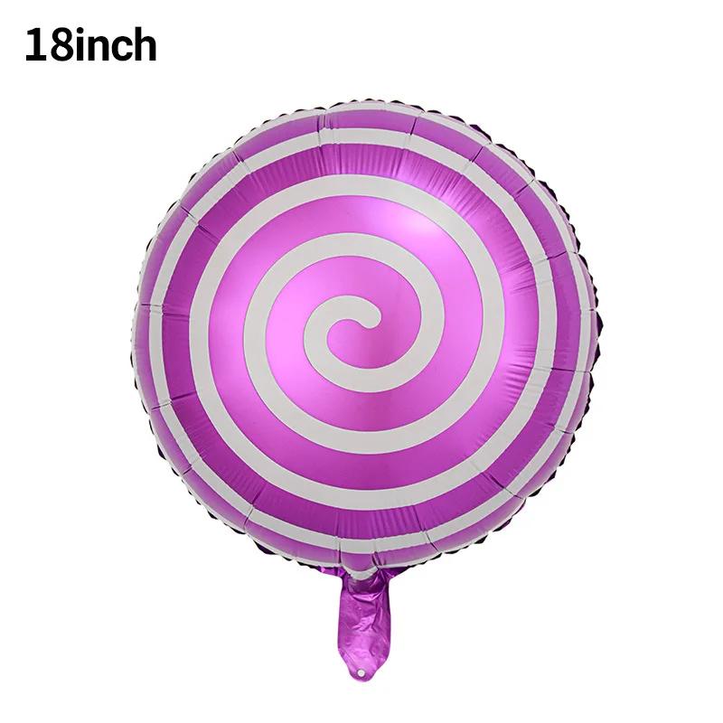 18 inch Candy Aluminum Balloon Children's Birthday Party Decoration Lollipop Aluminum Foil Balloon Kids Helium Balloon