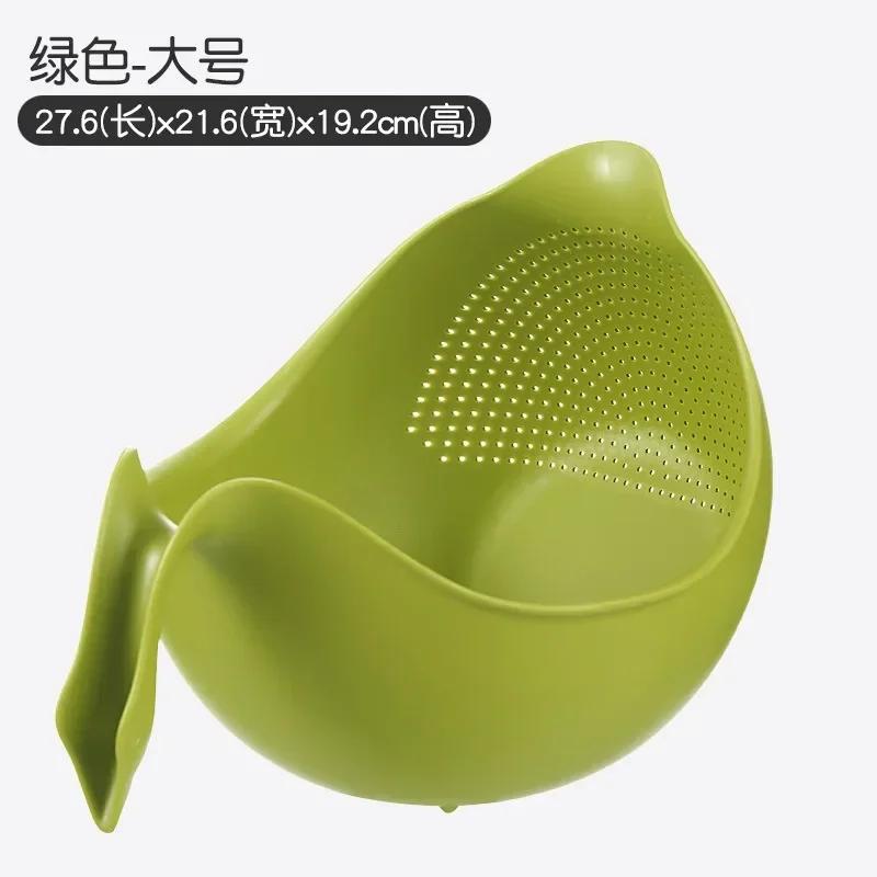1 Pcs Household Vegetable Cleaning Gadget Accessory Kitchen Drain Basket Bowl Rice Washing Filter Strainer Basket Sieve Drainer