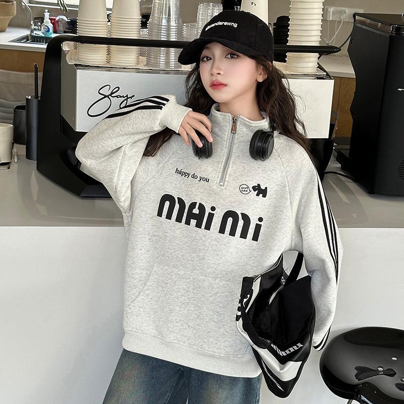 Trendy 2025 Girls' Autumn Sweatshirt & Jeans Set - Fashionable Two-Piece for Older Kids