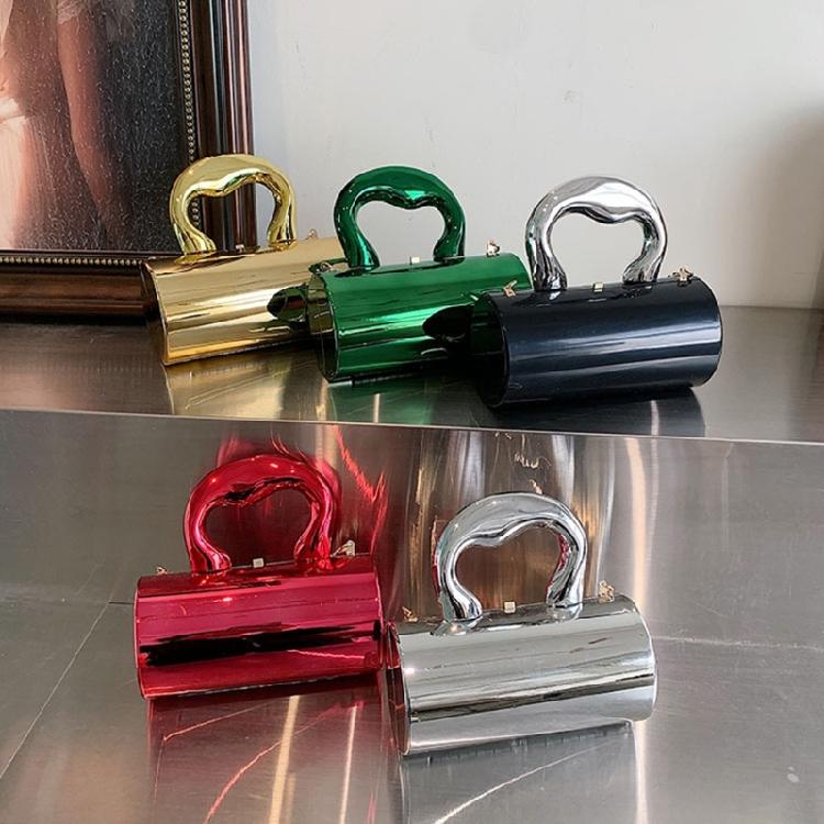 Contemporary Acrylic Cylinder Handbag Perfect for ShoppingTraveling and Dating