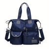 Large Capacity Casual Nylon Tote - Women's Fashion Shoulder Bag with Multiple Pockets and Adjustable Strap