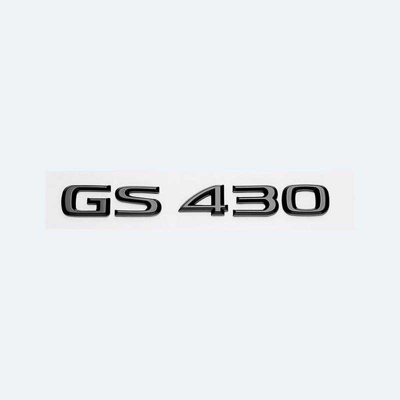 Pour Lexus GS200t GS250 GS300 GS350 GS430 GS460 GS450h HYBRIDE Logo de Coffre Arrière Emblème ABS Noir Brillant Amélioration Rétrofit Lettre