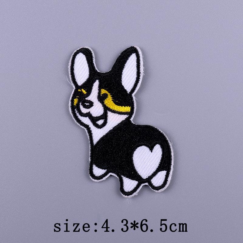 Cartoon Patch Cute Animal Patches For Clothes Striped Badges Embroidered For Clothing Hedgehog Patch Iron On Patches On Clothes