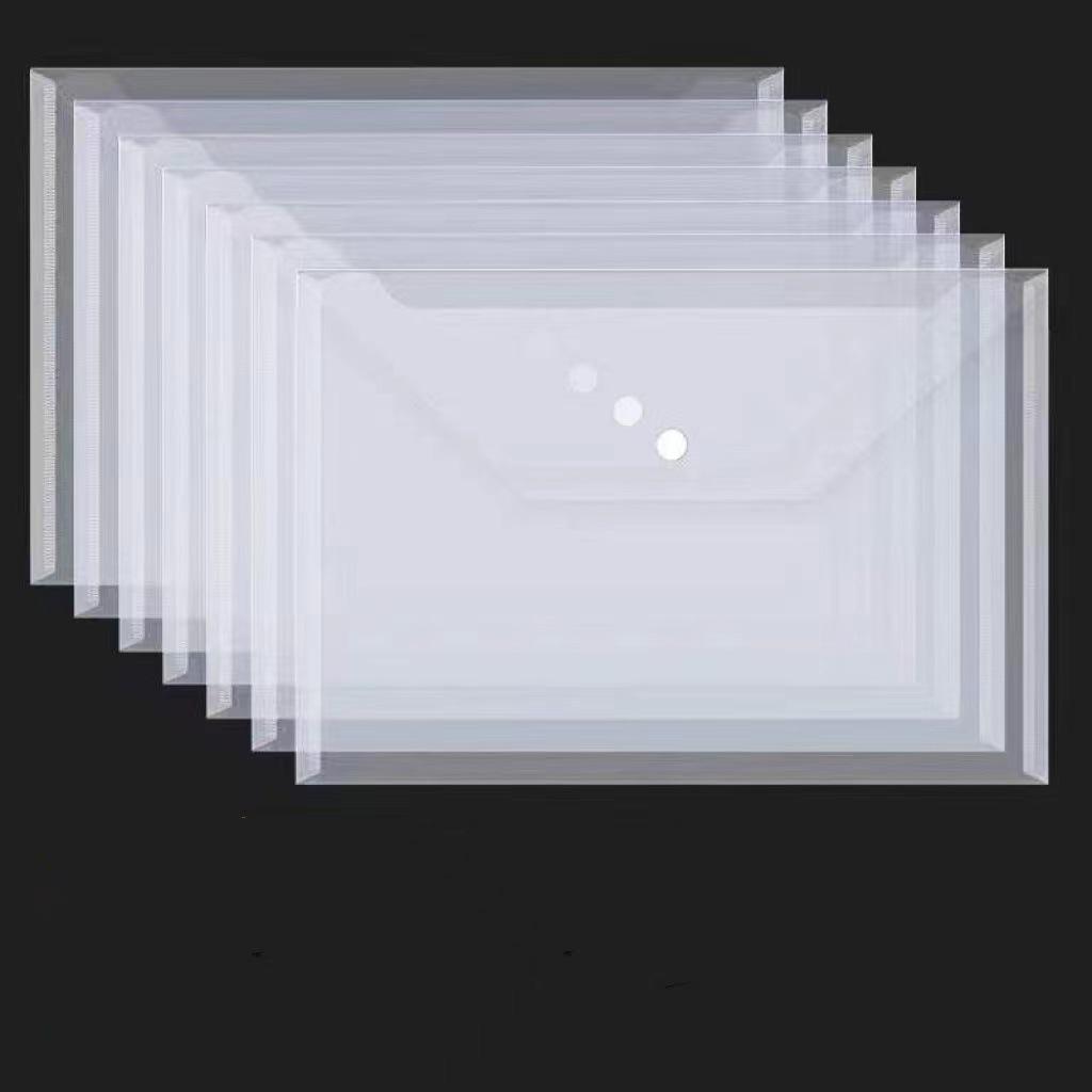 

Прозрачная папка-конверт А4 на кнопке - Водонепроницаемая папка для хранения и архивирования контрольных работ для студентов и офисных принадлежностей 20 Pieces