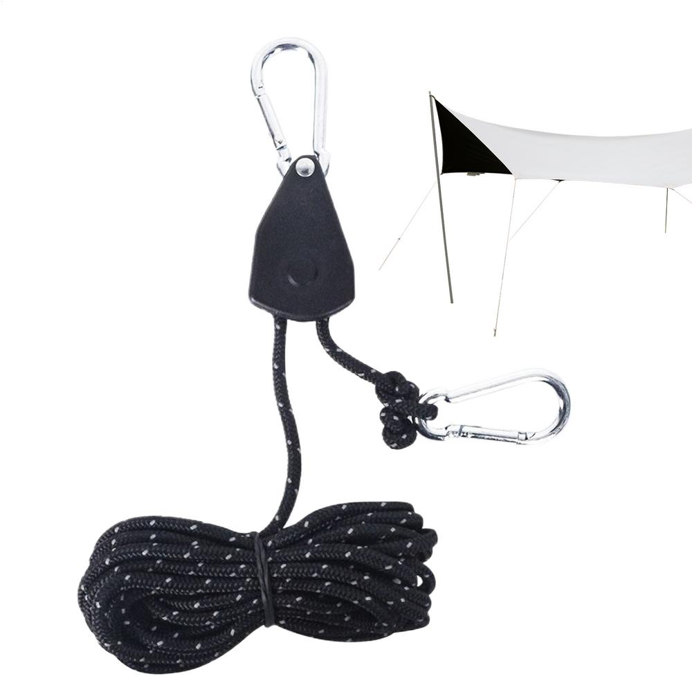 Rope Lock Tie Down Heavy-Duty Rope Hanger Heavy-Duty Adjustable Lock Ratchet Outdoor pulley rope buckle Tent awning rope hook