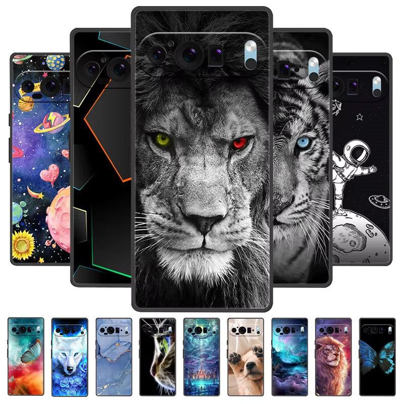 For Google Pixel 9 Pro Case Pixel9 Pro XL Cute Animal Soft Silicone TPU Phone Cover For Google Pixel 9 9a Bumper Fundas Luxury