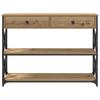 Console Table with Drawers Artisan Oak 100 x 28 x 75 cm