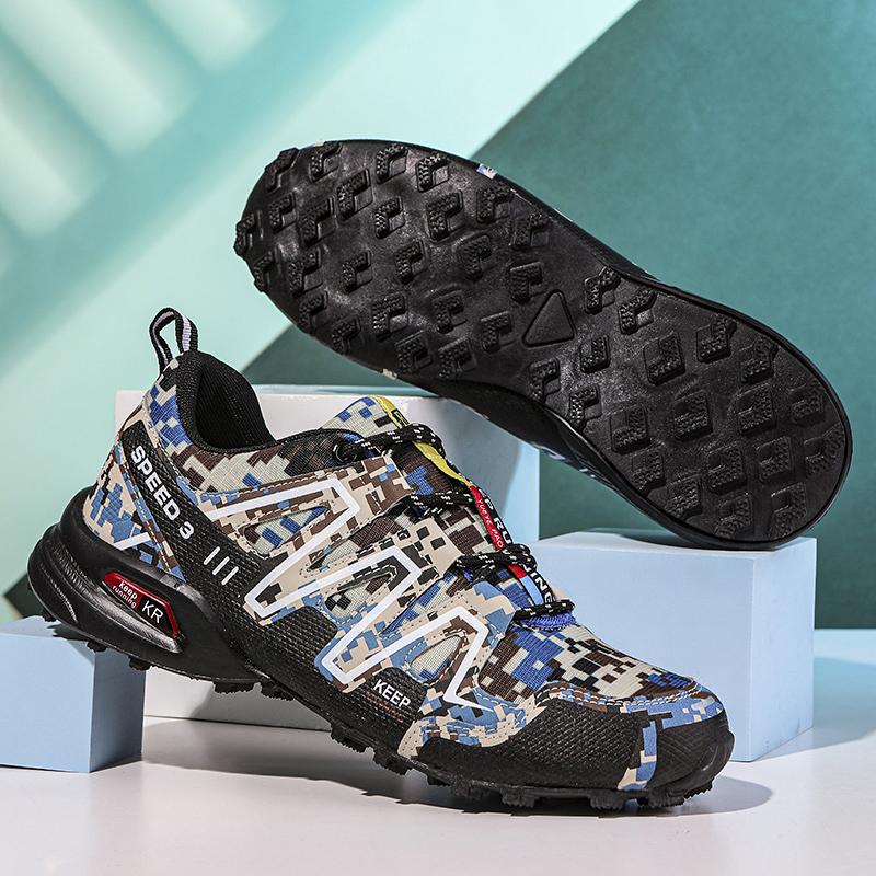 

Чоловіче дихаюче взуття для походів на відкритому повітрі Легке трекінгове взуття Спортивне взуття на відкритому повітрі Велосипедне взуття 47 синій