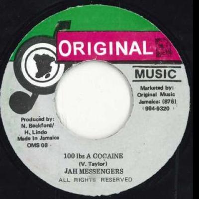 7inch Record JAH MESSENGERS - 100 Lbs A Cocaine OMS08 Original Music 200- Jamaica Reggae, Ska & Dub Used