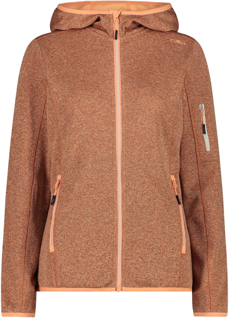 Куртка CMP Woman Fix Hood Jacket (30H5856) Флисовая куртка Woman Fix Hood (30h5856-02ct) tangeri-salmone