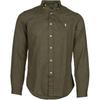Polo FW25 Classic Solid Color Long Sleeve Linen Shirt With Pony Embroidery Men Shirts Green 710866956-005