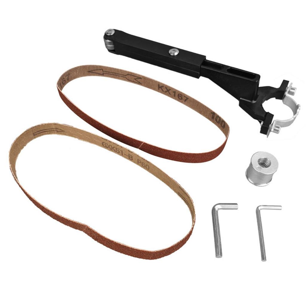 Grinder Sand Belt Machine Attachment for Polishing Angle Grinder To Belt Sander Converter for 100/115/125 Angle Grinder