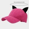 Fashion Cute Ear Cat Ears Caps Breathable Unisex Baseball Cap Peaked Cap Women