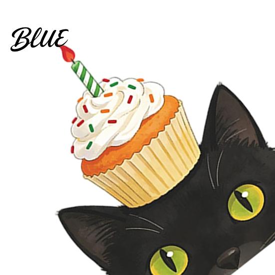 Non-damaging Adhesive Sticker Car Sticker Waterproof Sun-Proof PVC Self-adhesive Traceless Auto Decal Cat Cake Decal Pattern Funny for Fuel