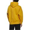 adidas Originals Kleeblatt-Logo Print Streifen Kordelzug Hoodie Langarm Sweatshirt Herren Oberteile Gelb HM1873