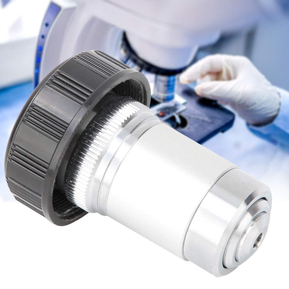 195 All Steel Objective Lens, Stereo Microscope Auxiliary Objective Lens, 4x, 10x, 20x, 40x, 60x, 100x (20X) Microscope Objective Lens, 20x