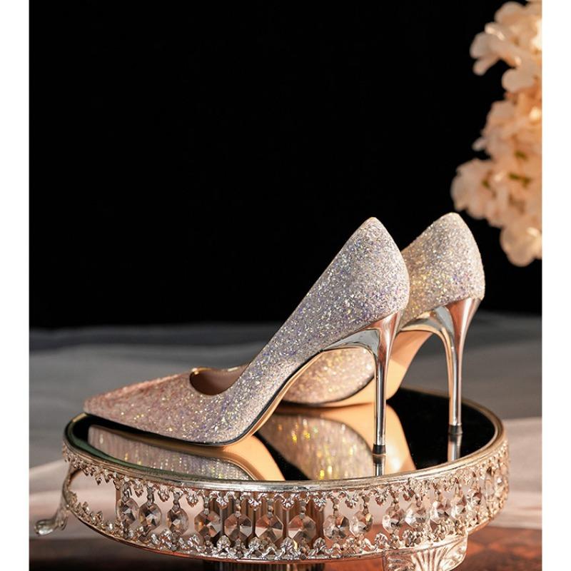 Летние высокие каблуки с градиентом — фото 12