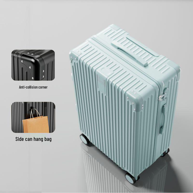 20" Vintage Durable Trolley Suitcase - Large Capacity Travel Case for Students