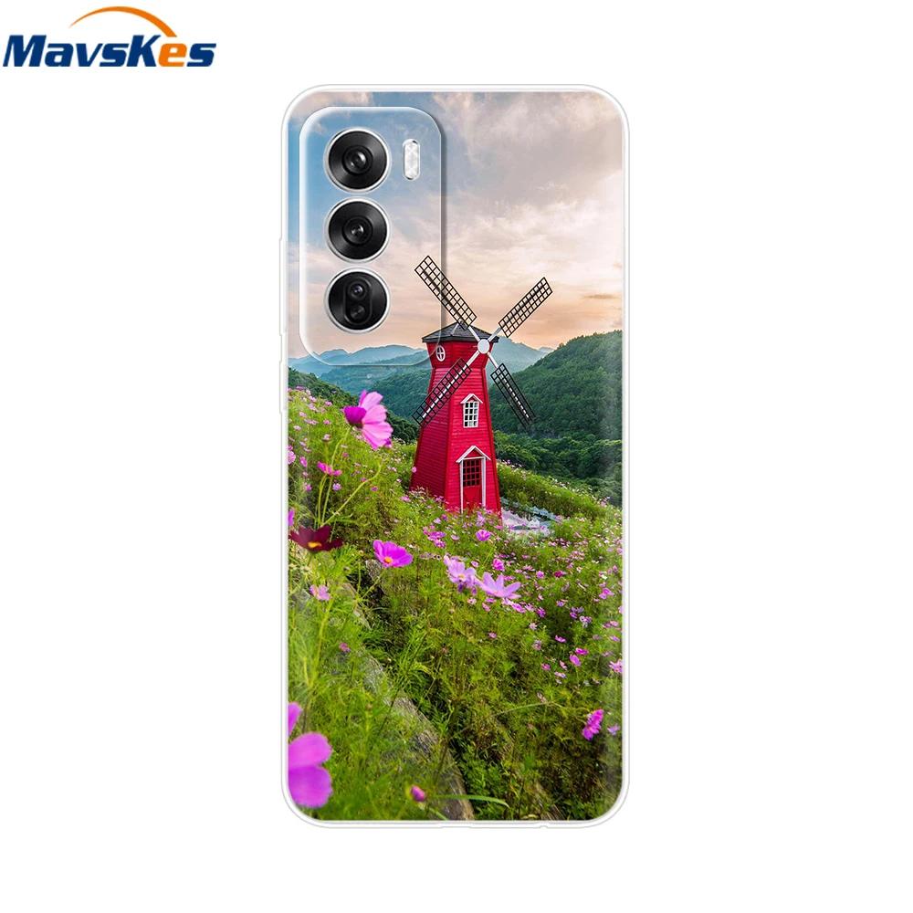 For OPPO Reno 12 5G Case Transparent Cover For OPPO Reno12 Pro 5G Reno12 Luxury Marble Soft Silicone TPU Phone Cases Funda Capas