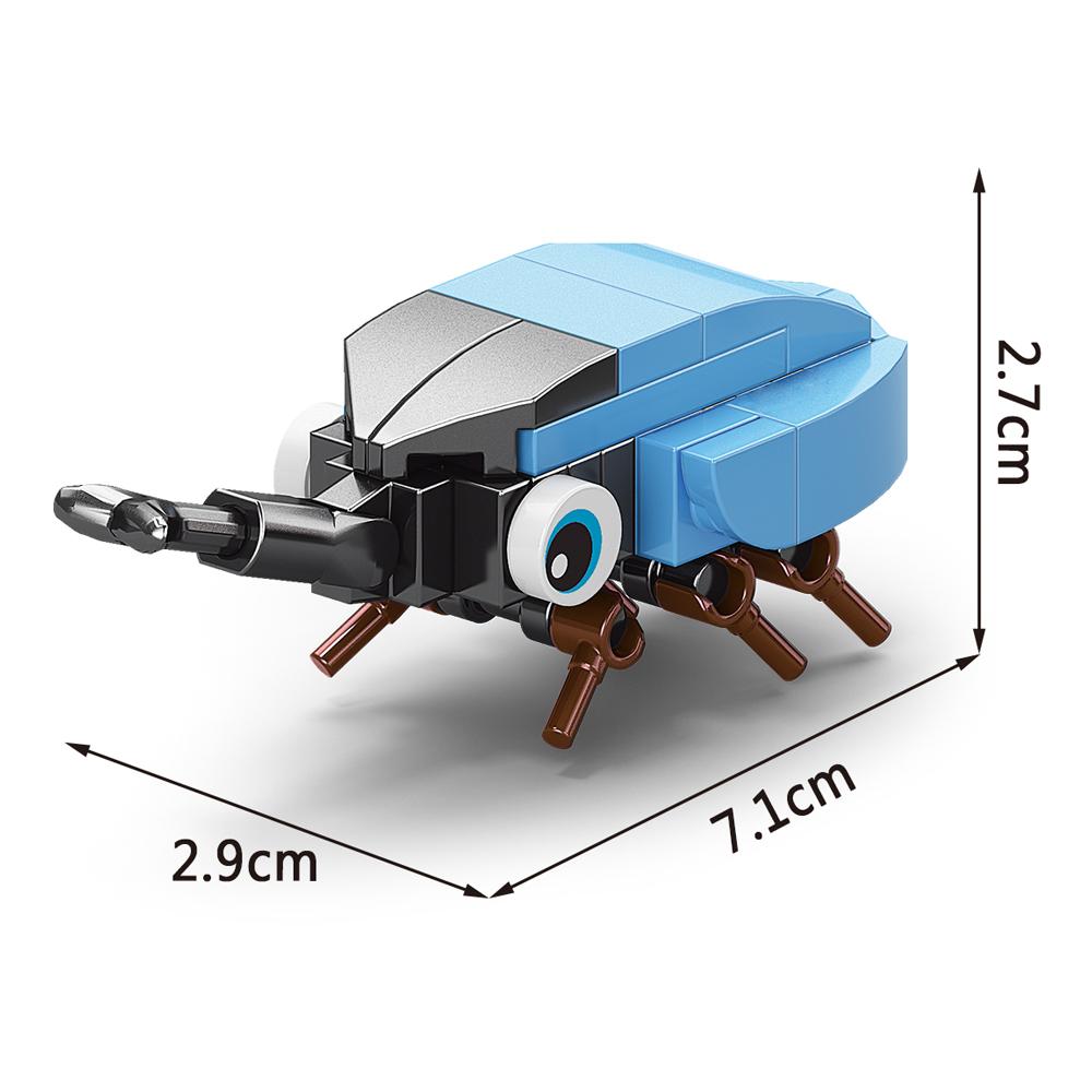 Insect World Animals Scorpion Mantis Ants Spider Birds Marine Animal Building Blocks Toys Desktop Ornaments Bricks Kids Gift