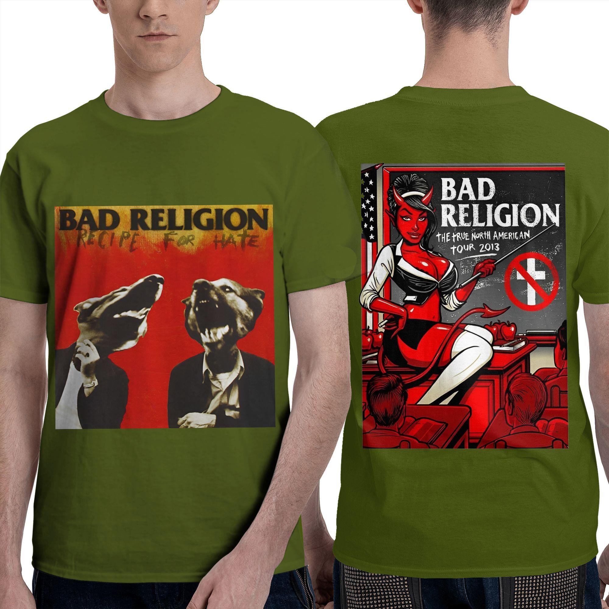 

Bad Religion T Shirt Summer Y2K Casual T-Shirts Cotton Hip Hop Tee Shirt For Couple Short Sleeve Casual Top Tees 4XL