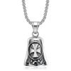 Stainless Steel Pendant Neckalce Small Bell Pendant Titanium Steel Cross Lucky Bell High Quality Hiphop