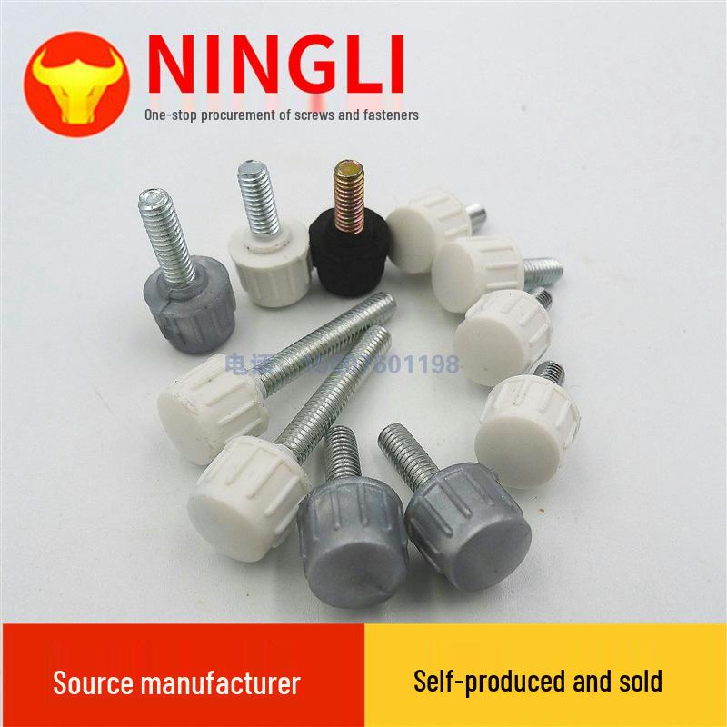 Rubber Head Electronic Screws, Plastic Handle Screws, Stainless Steel Thumb Screws