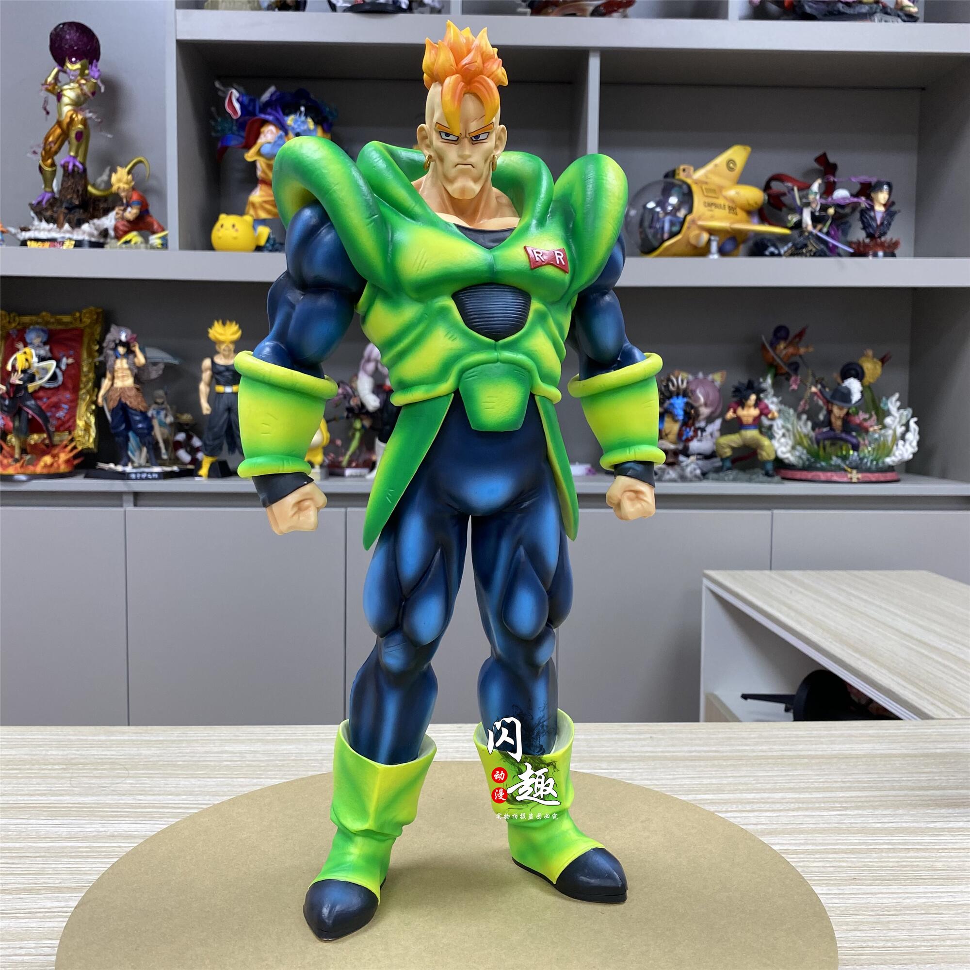 

42 см Фигурка Dragon Ball Z Супер Сайян 16-й Искусственный Человек Коллекционная Модель в Коробке Игрушка из Аниме Серии Драконий Шар Подарки