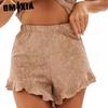 GMXIA Sommer Kurzarm Shorts Zweiteiliger Loungewear Anzug Damen Locker Bequem
