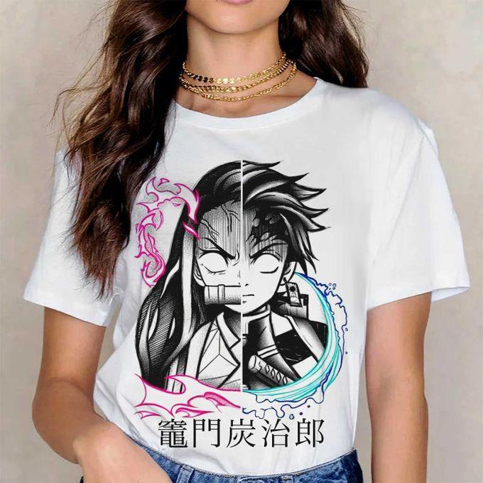 

Summer 2026 Tanjiro Your Bean Splitscreen Theme 100 Cotton Printed Loose Tshirt Male and Female Parentchild Top S