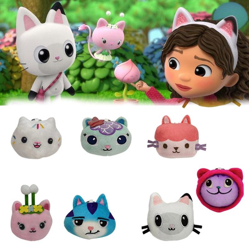 Dollhouse Gabbys 10cm Plush Pendant Key Chain Pp Cotton Decoration Backpack