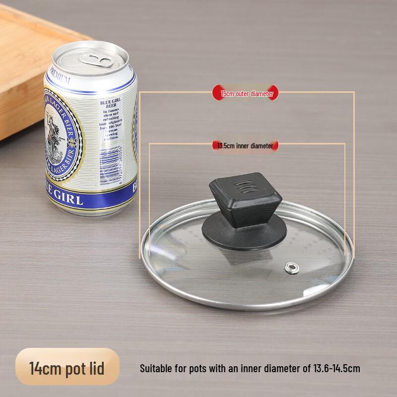 Transparenter Topfdeckel aus gehärtetem Glas