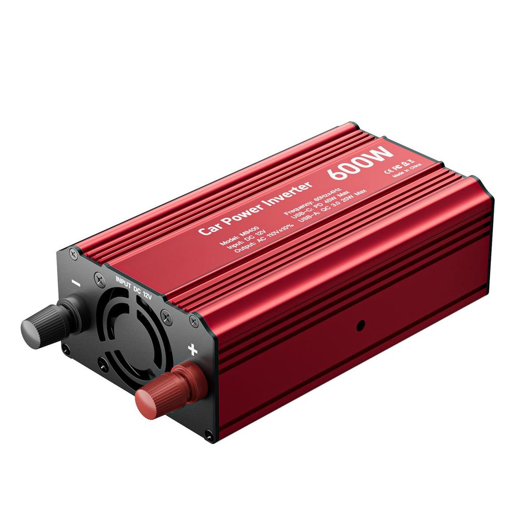 PD45W Fast Charge 600W Modified Sine Wave Inverter, 12V To 110V Power Converter with QC3.0