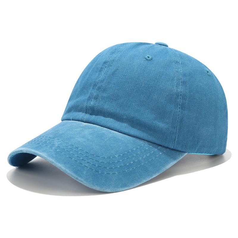 Retro Solid Color Washable Baseball Cap Summer New Women Men Hats Sunscreen Hats Cotton Outdoor Sport Running Visor Casual Cap