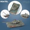 1/72 Modern T-14 Russian Military Main Battle Tank Turret Rotate Model T14 Assemble Toy Puzzle Assembly Tank Model Collection
