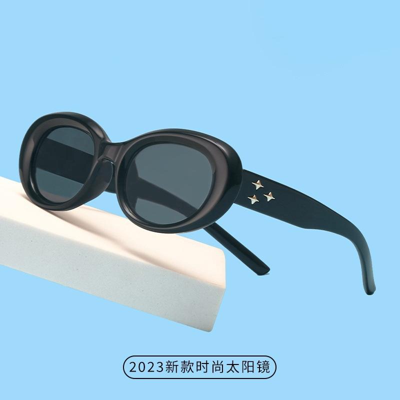 Autumn And Winter Millennial Babes Sunglasses Women'S Trendy Retro Cat'S Eye Street Shot Wearing Eve Sunglasses Men
