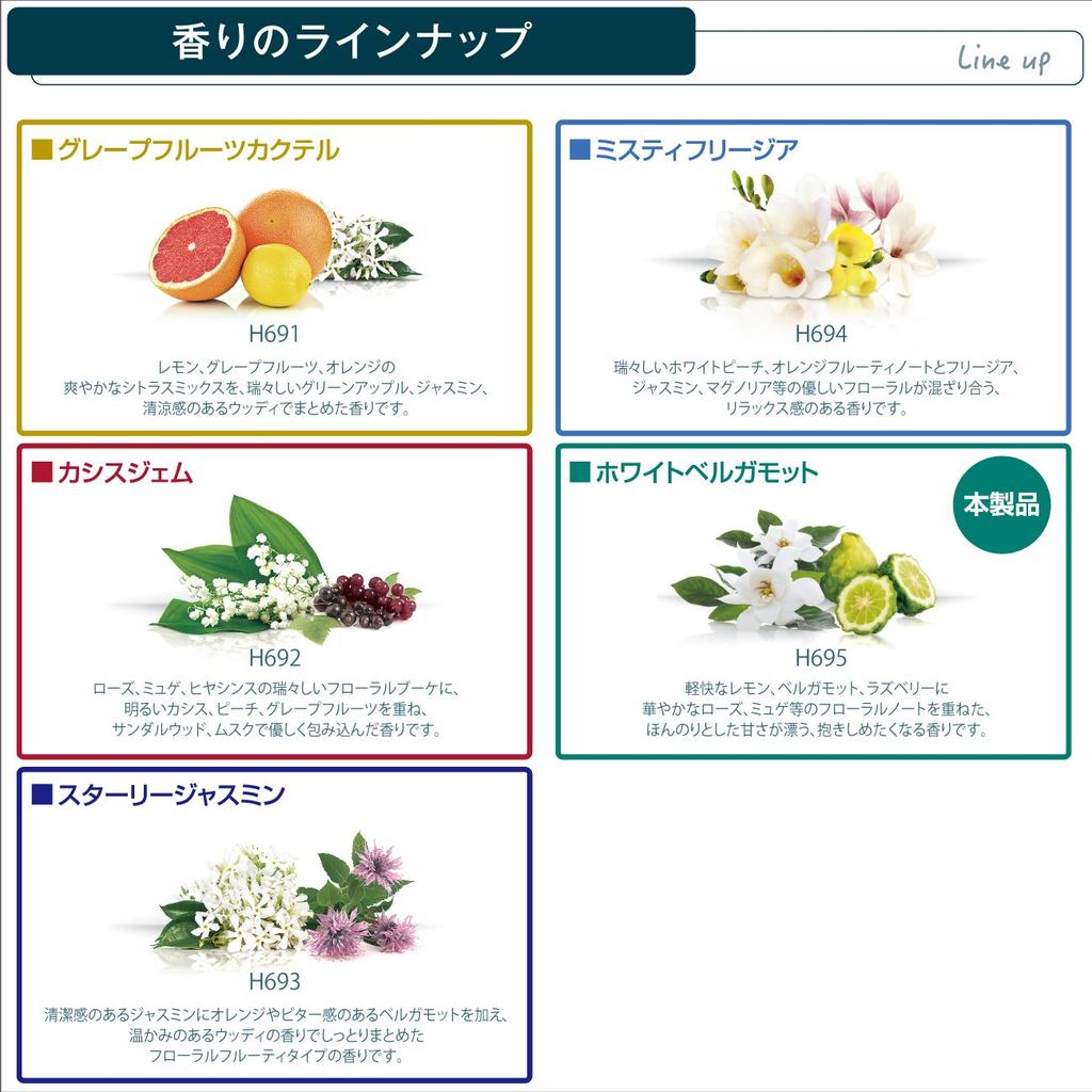 CARMATE Car Deodorizer Air Freshener Luno Homme Fragrance Stick Air Conditioner Installation Refill White Bergamot H695