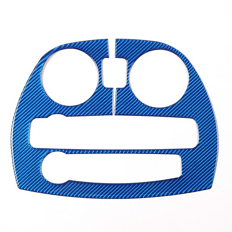 For Mitsubishi Eclipse 2006-2011 Soft Carbon Fiber Car Center Control Air Outlet Panel Cover Trim Sticker Car