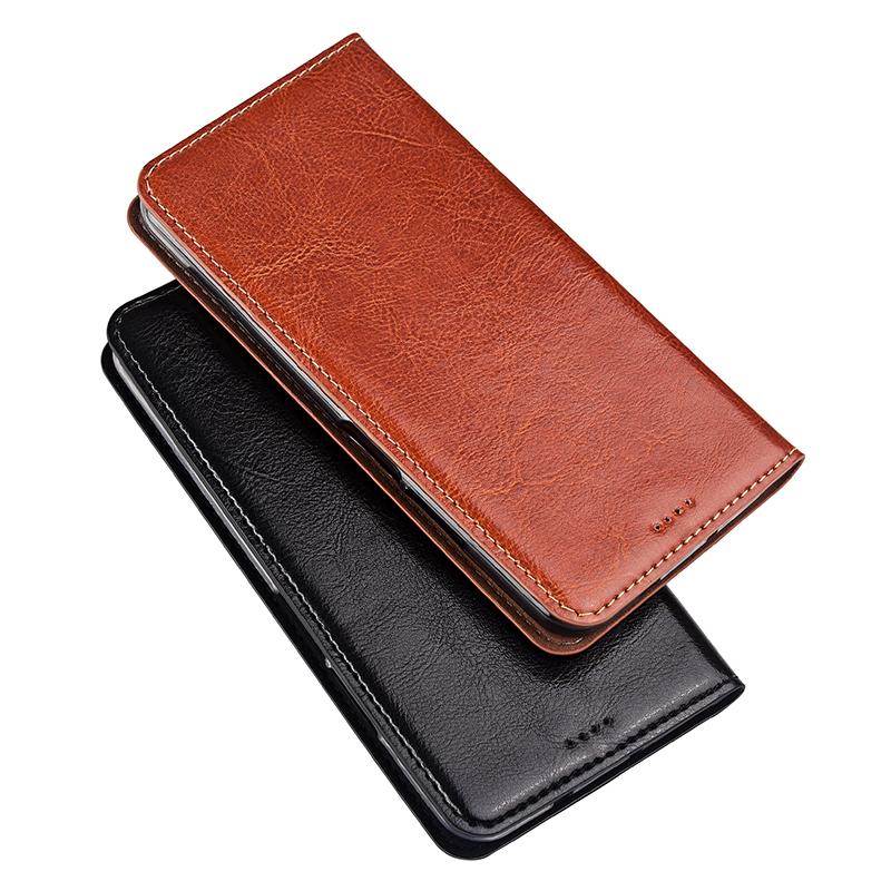 Crazy Horse Genuine Leather Flip Case for Redmi Note 12 12S 13 14 14S 15 Pro Plus Turbo 4G 5G Cover Card Cases Scratch Proof