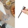 Cream Nozzles Pastry Syringe 1/2/3PCS Stainless Steel Icing Piping Nozzles Tip Cupcake Puffs Injection Puff For Pastry Chef Tool
