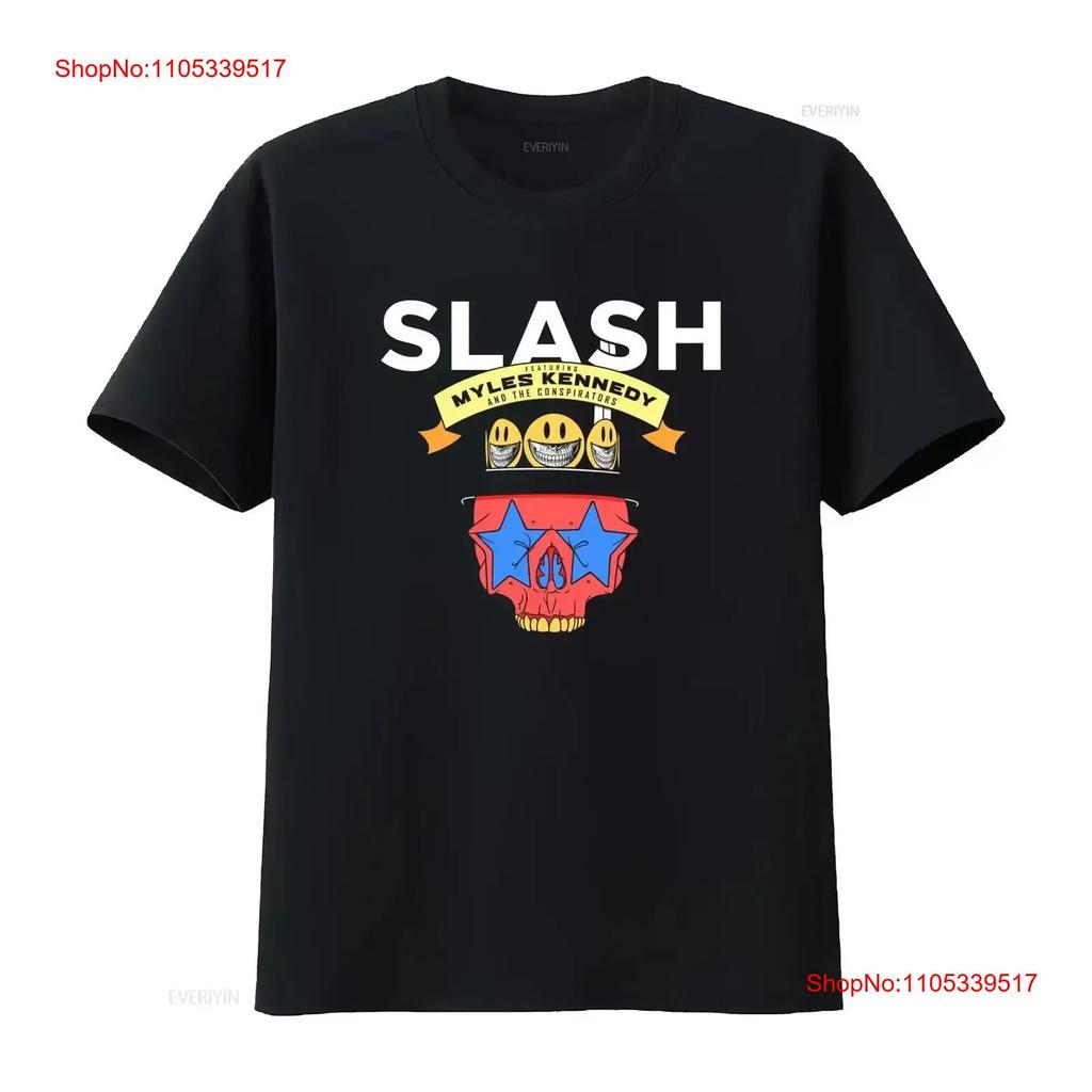 Slash Featuring Myles Kennedy And The Conspirators Tour T-Shirt CB434 Langarm Vintage Wash