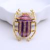 Rhinestone Bee Brooch for Women Unisex Pearl Beetle Pin Enamel Insect Lapel Pin Banquet Party Backpack Gifts Jewelry Accessories