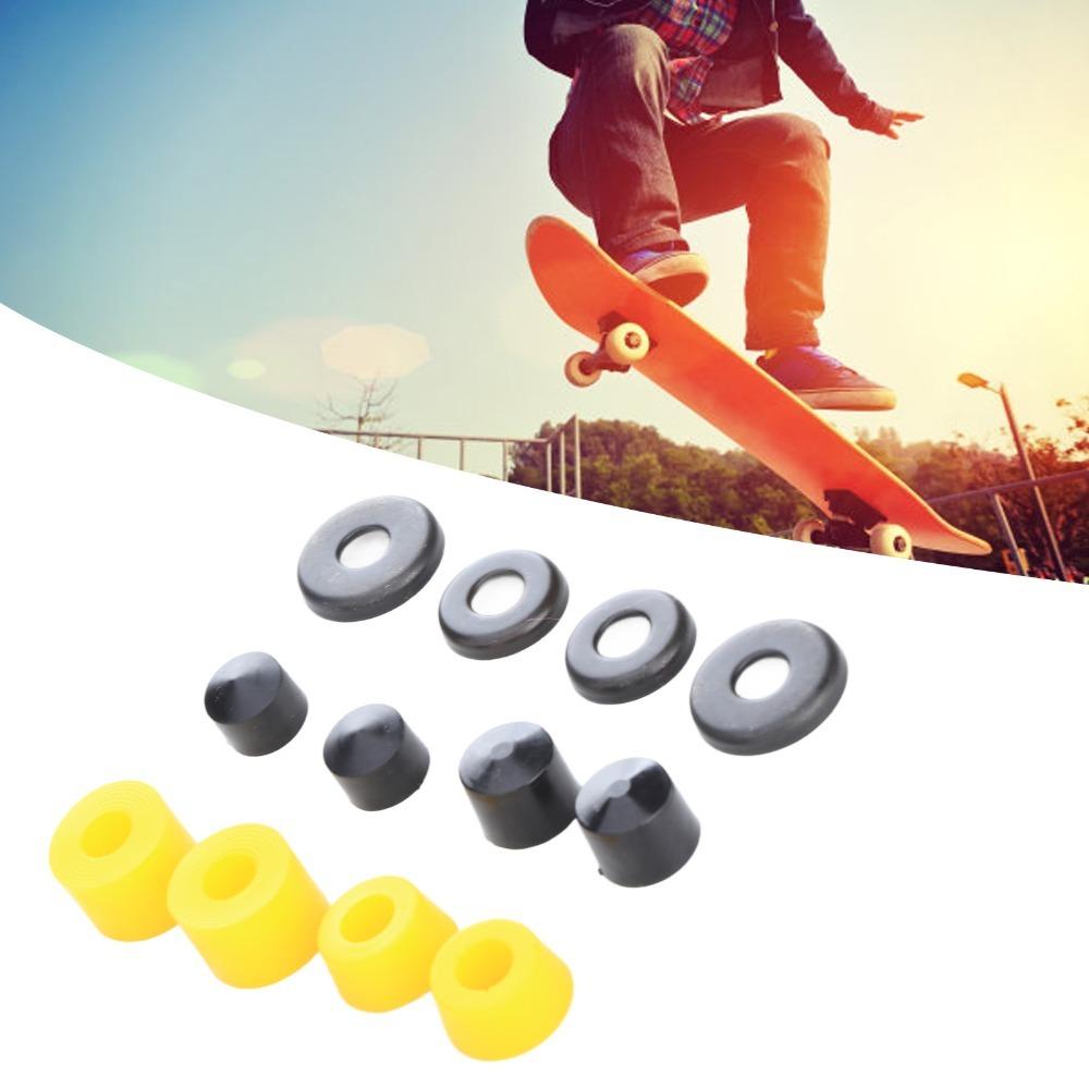 

PU Skateboard Shock Kit 90A Skateboard Bushing Set Durable Damping Bushings Double Rocker