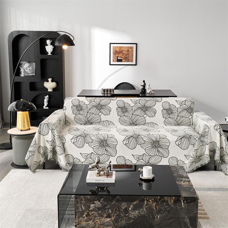 Chenier Premium Style Light Luxury Sofa Cover Towel Universal In All Seasons, Anti-cat Scratch Sofa Blanket Full Cover Cloth Towel One Piece
