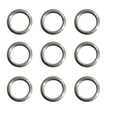 Napolex LONZA Aluminum Rings for Car Sport Metal 18 X 18 X 2mm Non-Slip Pedals, Black, 9-Pack, (NAPOLEX LZ-308)