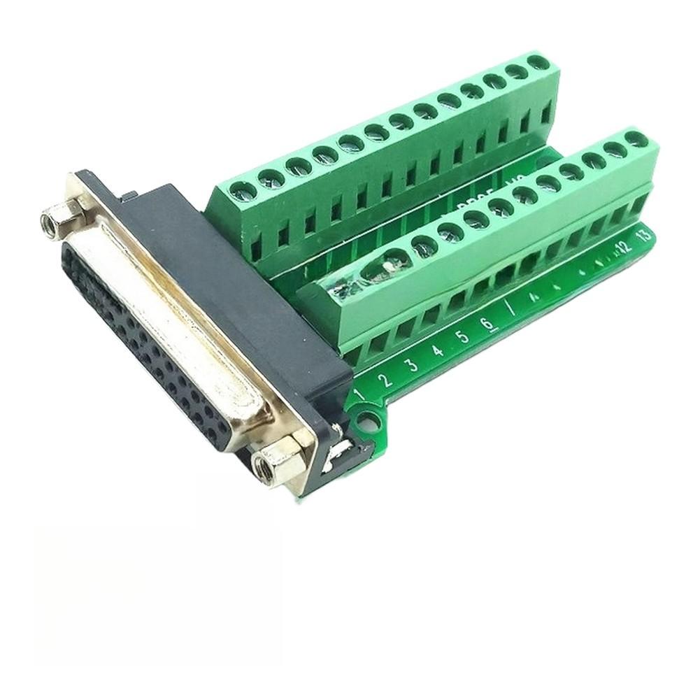 Insulating Pad DB25 Female Adapter 25 Pin Screw Connector