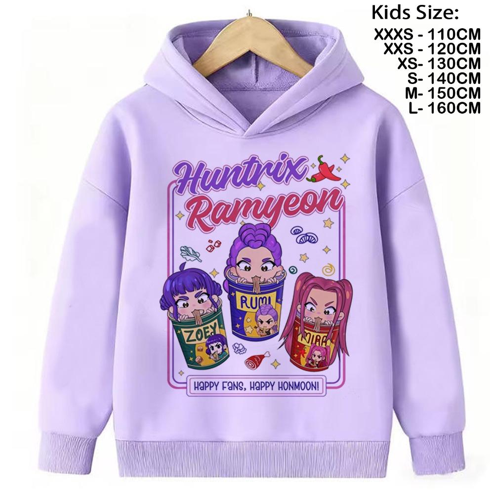 KPop Demon Hunters Hoodies Baby Girl Boy Clothes Fashion Casual Hooded Sweatshirts K-Pop Demon Hunters Pullover Kids