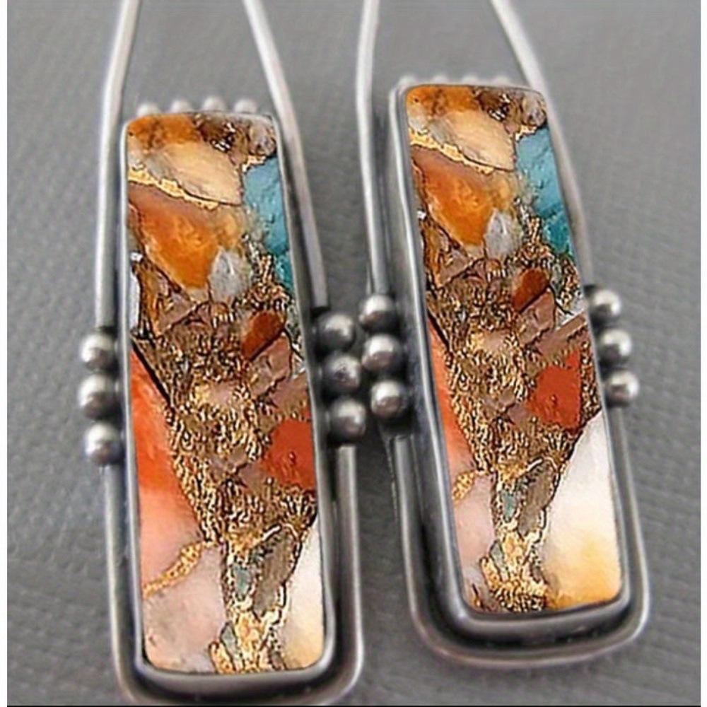 Hot Sale Colorful Turquoise Pattern Romantic Bohemian Style Couple Ladies Korean Fashion Accessories