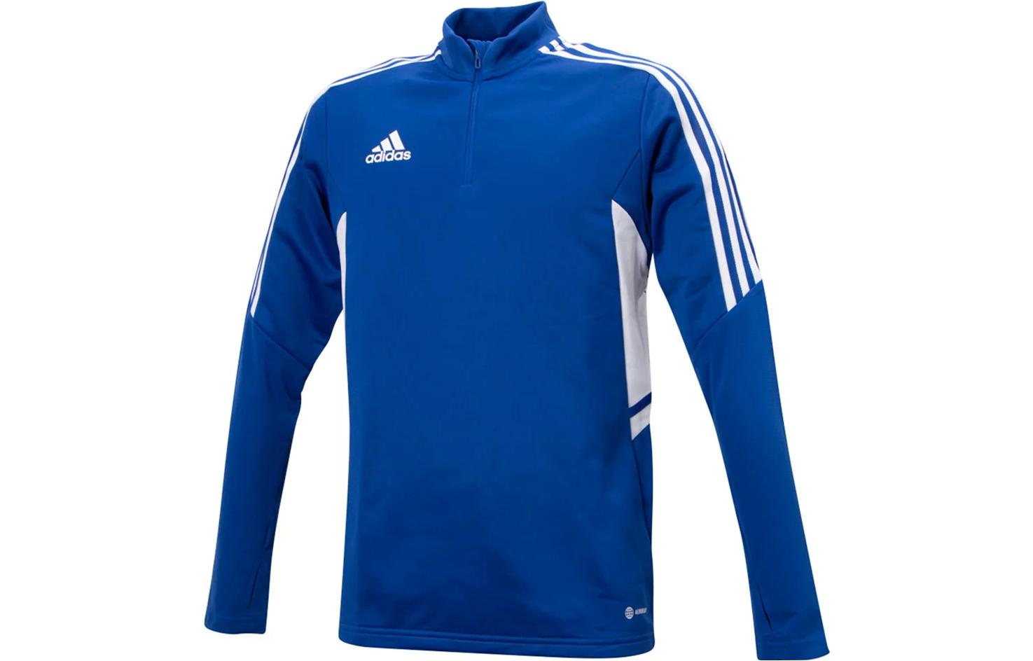 Adidas Sweatshirts Men s Blue Turtleneck Moderate Regular HA6271 XXL